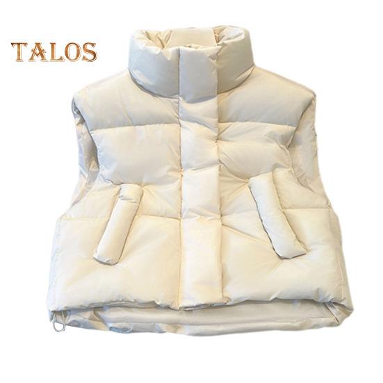 

Зимнее женское пальто с воротником-стойкой, застежкой-молнией, длинными рукавами, однотонное ветрозащитное, сохраняющее тепло, утепленное пуховое пальто для мужчин, приталенная куртка для отдыха на природе M белый