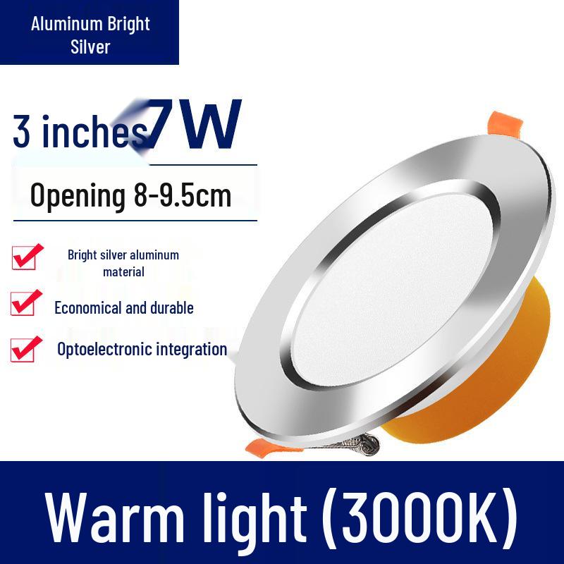 Ultra-Thin LED Recessed Ceiling Downlight for Living Room
