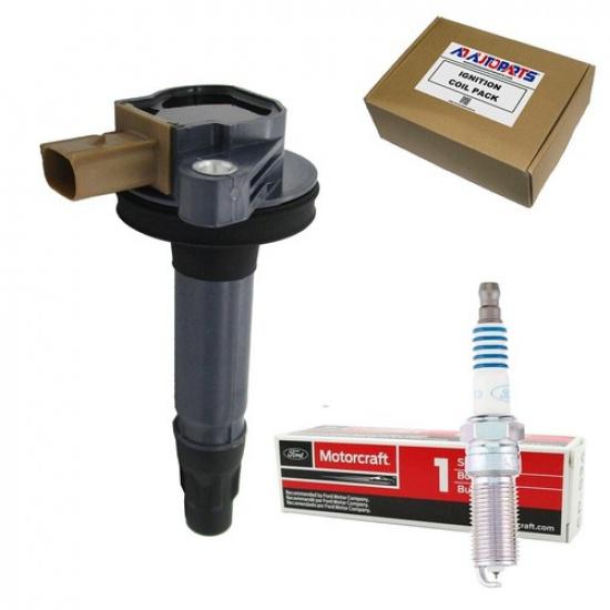 1  B180 Ignition Coil + 1 OEM SP534 Iridium Spark Plug For F-150 Flex MKS