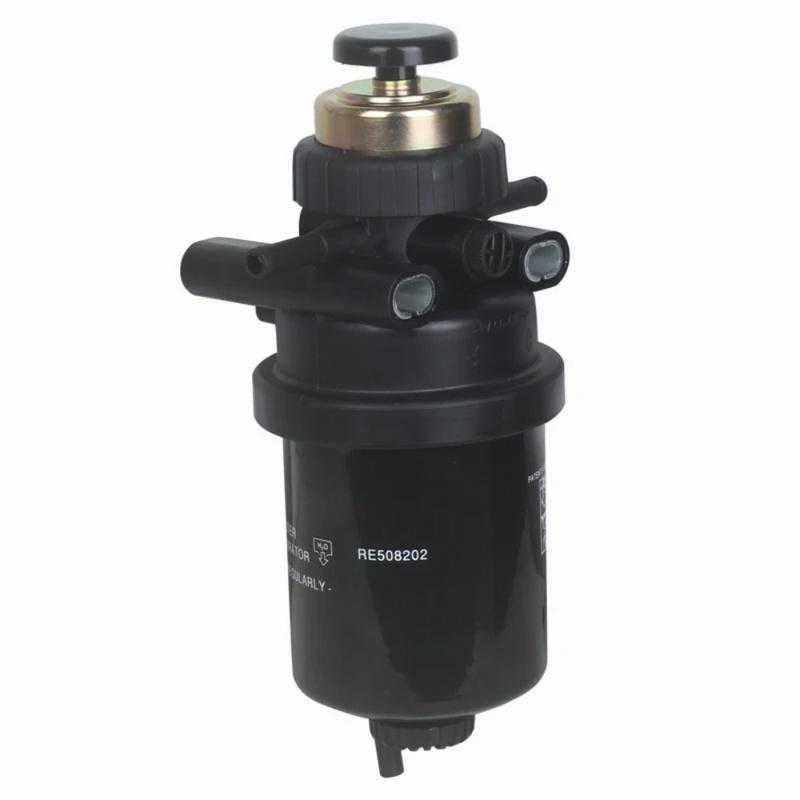 Fuel Filter RE508202 22556138 7090659 With Hand Pressure Pump For JOHN DEERE Excavator Fuel Water Separator Assembly