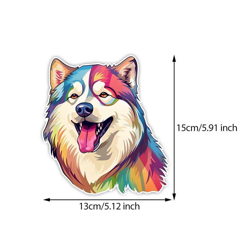 

Car Sticker Colorful Alaska Pet Dog Animal Waterproof Styling Automobiles Motorcycle Exterior Accessories Vinyl Decals TM419 C-15cm Longest Side
