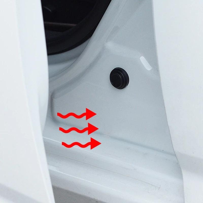 10Pcs Car Door Shock Absorber Buffer Pads Universal Silent Door Closing Anti-Collision Stickers Auto Door Damping Protector Cu Interior Mirrors 6