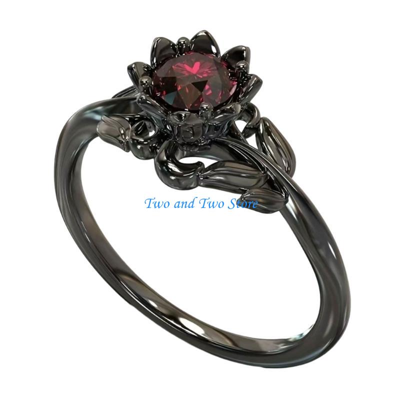 HX6F Fashionable Skull Rings with Crystals Zirconia for Valentines Day Gifts
