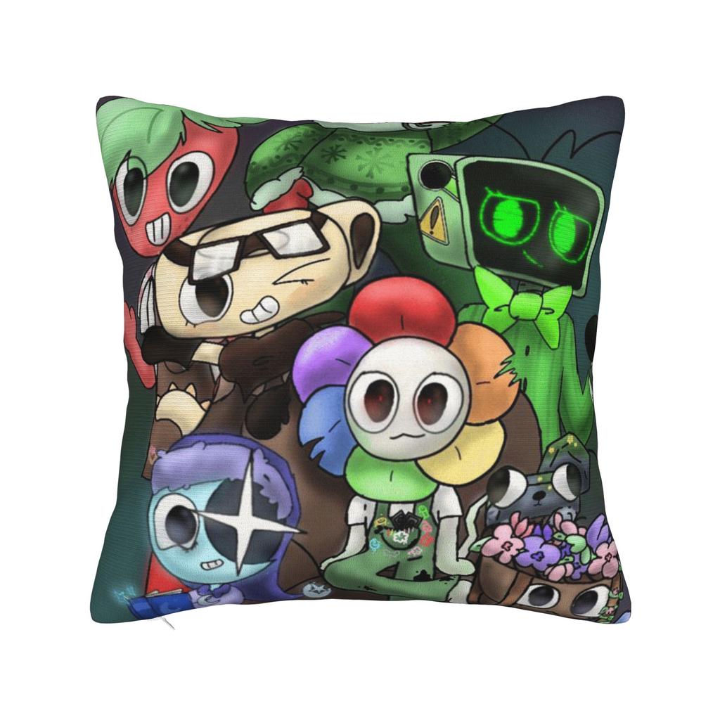Dandy's World Pillow Cover Game Comfy Cushion Cover Novelty Pillow Case For Couch Sofa Bedroom