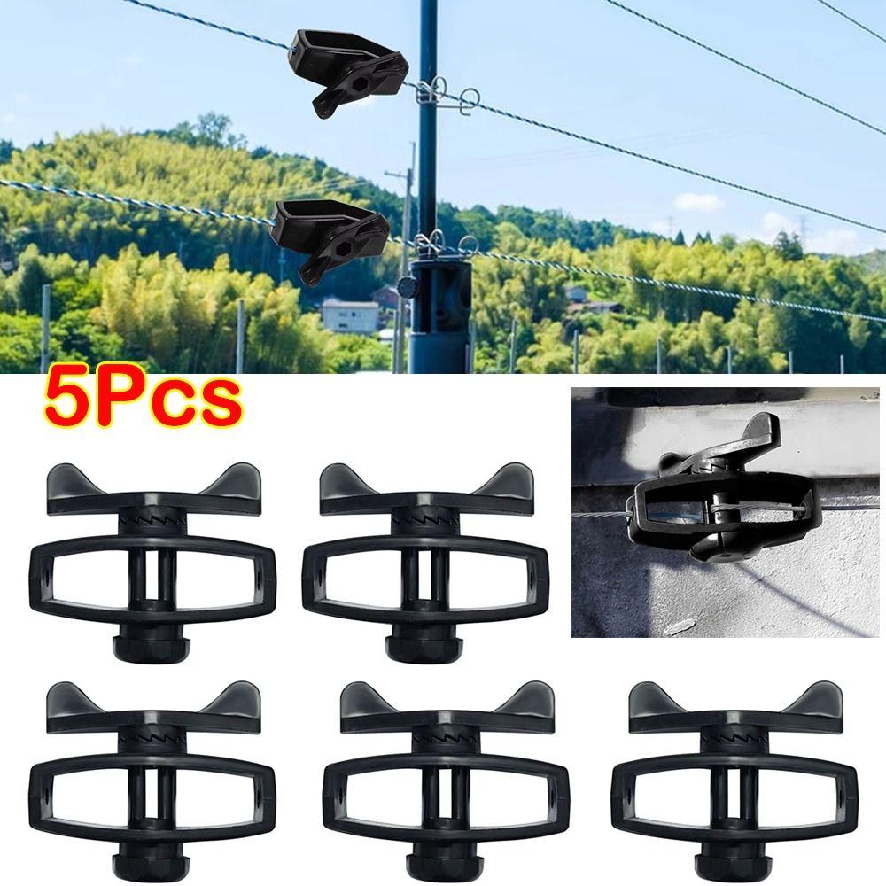 

New Plastic Wire Tightener Black Portable Electric Fence Tightener Wire Clamp Farm 4 inches