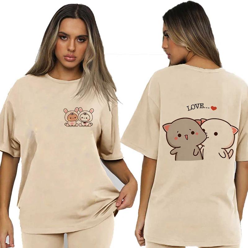Bubu Dudu Velikost EU Topy Roztomilé tričko Manga Ženy Muži Legrační tričko Grafika Tričko pro volný čas Y2k Streetwear Kreslené gotické oblečení