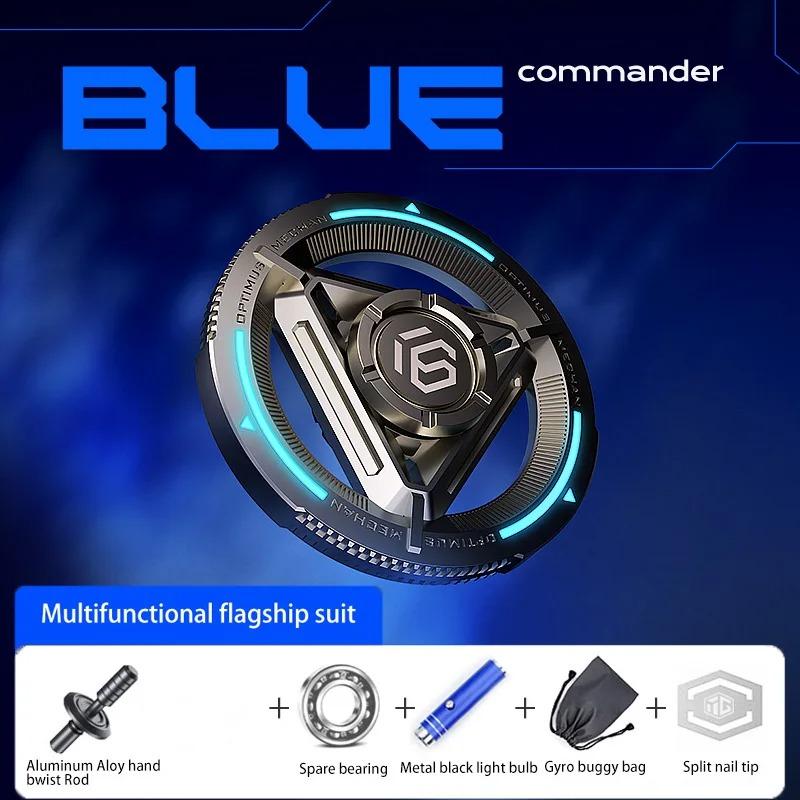 Spinner Fidget Metalic Spinner de Mână pentru Degete Jucării Antianxietate pentru Reducerea Stresului Cadou pentru Copii și Adulți Giroscop Exclusiv de Birou pentru Desktop