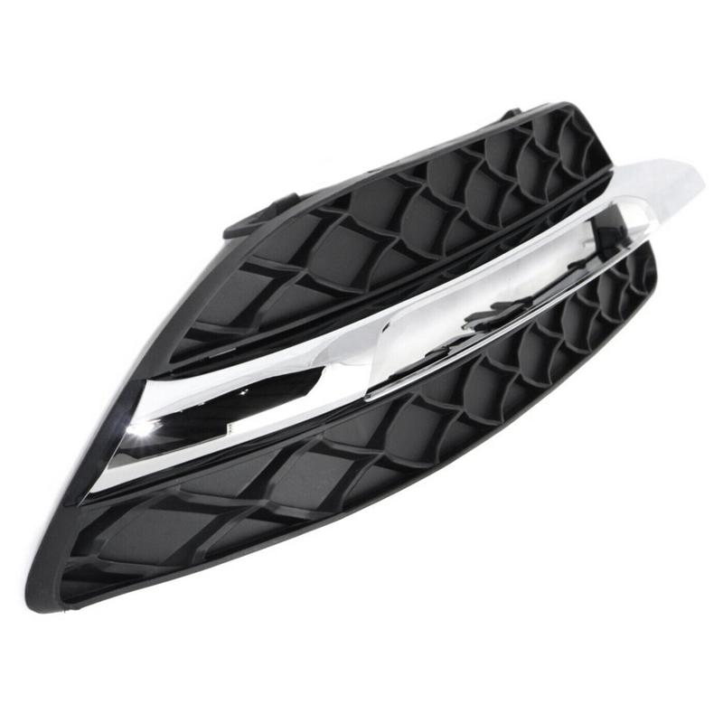2 Piece DRL Fog Light Cover Trim Black For 2012-2014 C250 C300 C350 Luxury