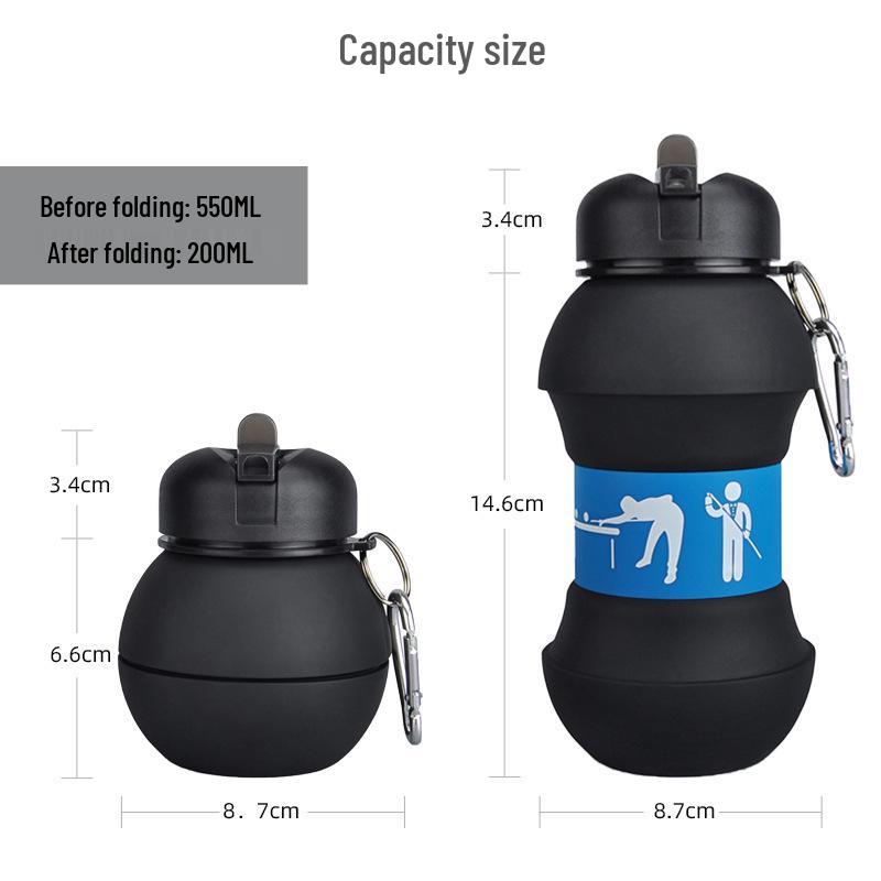 Portable Children's Sports Silicone Folding Water Cup