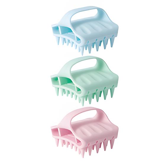 Silicone Wash Brush Relaxation Massage Promotes Hair Growth Deeply Cleans Scalp Deep Cleansing Hair Brush