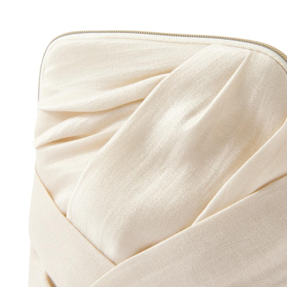 Franc Franc Japan Pearl Blossom Stand Pouch Ivory