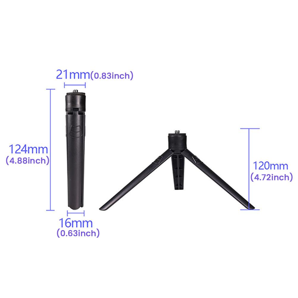 1/4 Screw Desktop Stand Lightweight Camping Lamp Bracket Multi-Purpose Phone Tripod Holder Outdoor Camping Equipment