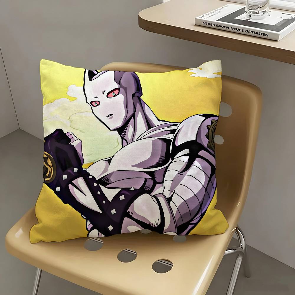 1pc Killer Queen Anime Characters Pillow Case Fashion Square Pillowcase Bedroom Sofa Room Ins Decoration Leisure