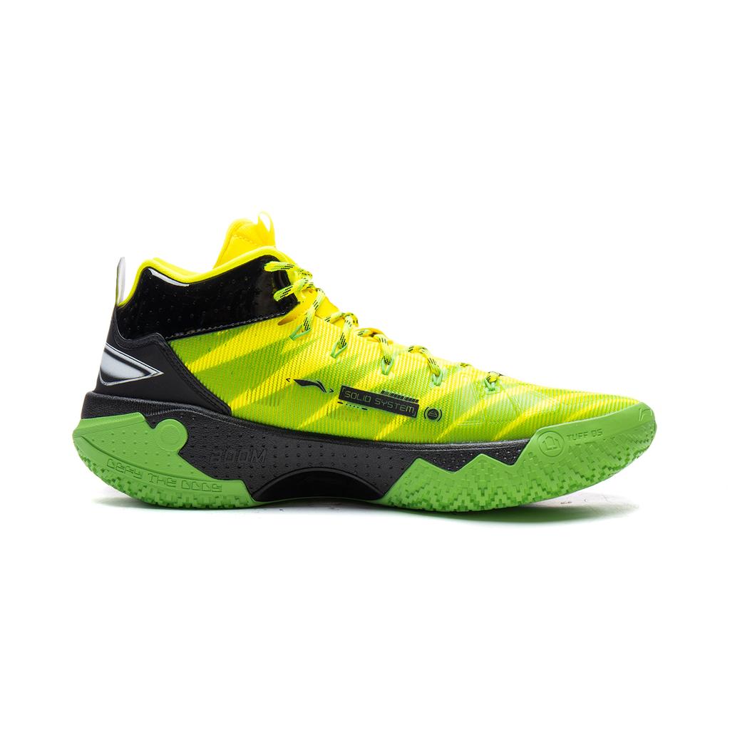 Li Ning Jie Ao 2High Basketball Shoes Men's High top Yellow Black ABFU047-2
