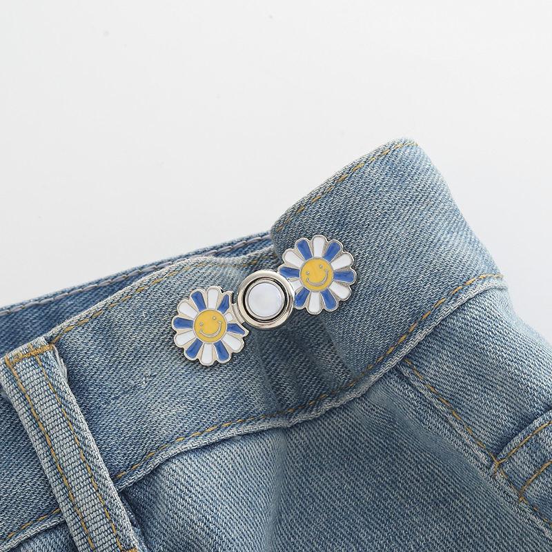 Daisy Waist-Cinching Detachable Buckle: Flatten & Reduce Large Waist Jeans Size