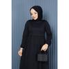 Gathered Waist Dress Plum