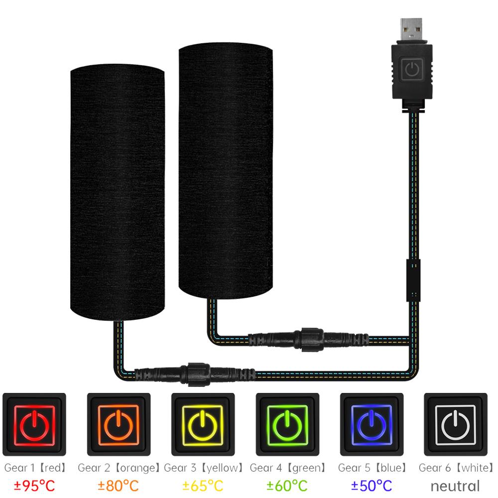 

Motorcycle Heated Grips USB Powered Adjustable Insulated Anti-Slip Handlebars Electric Scooter Bicycle Warming Accessories