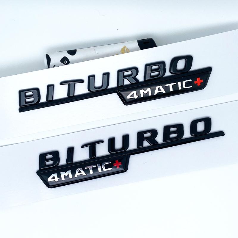 AAZB1 Buchstaben GLE43 GLE53 GLE63 GLE63S V8 Biturbo 4matic+ Emblem für Auto Seite Kofferraum Hinten W166 W167 Logo Aufkleber
