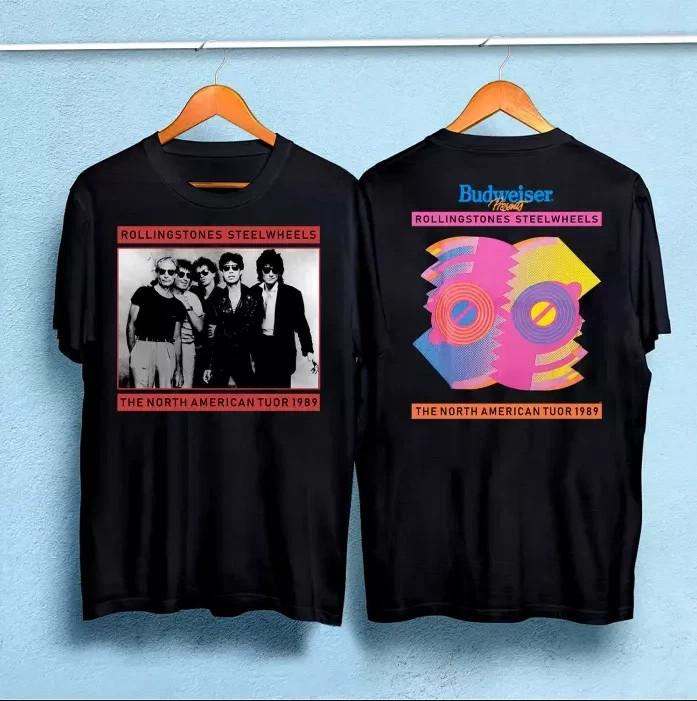 1989 Rolling Stones Steel Wheels Tour Shirt Unisex T-Shirt XXL