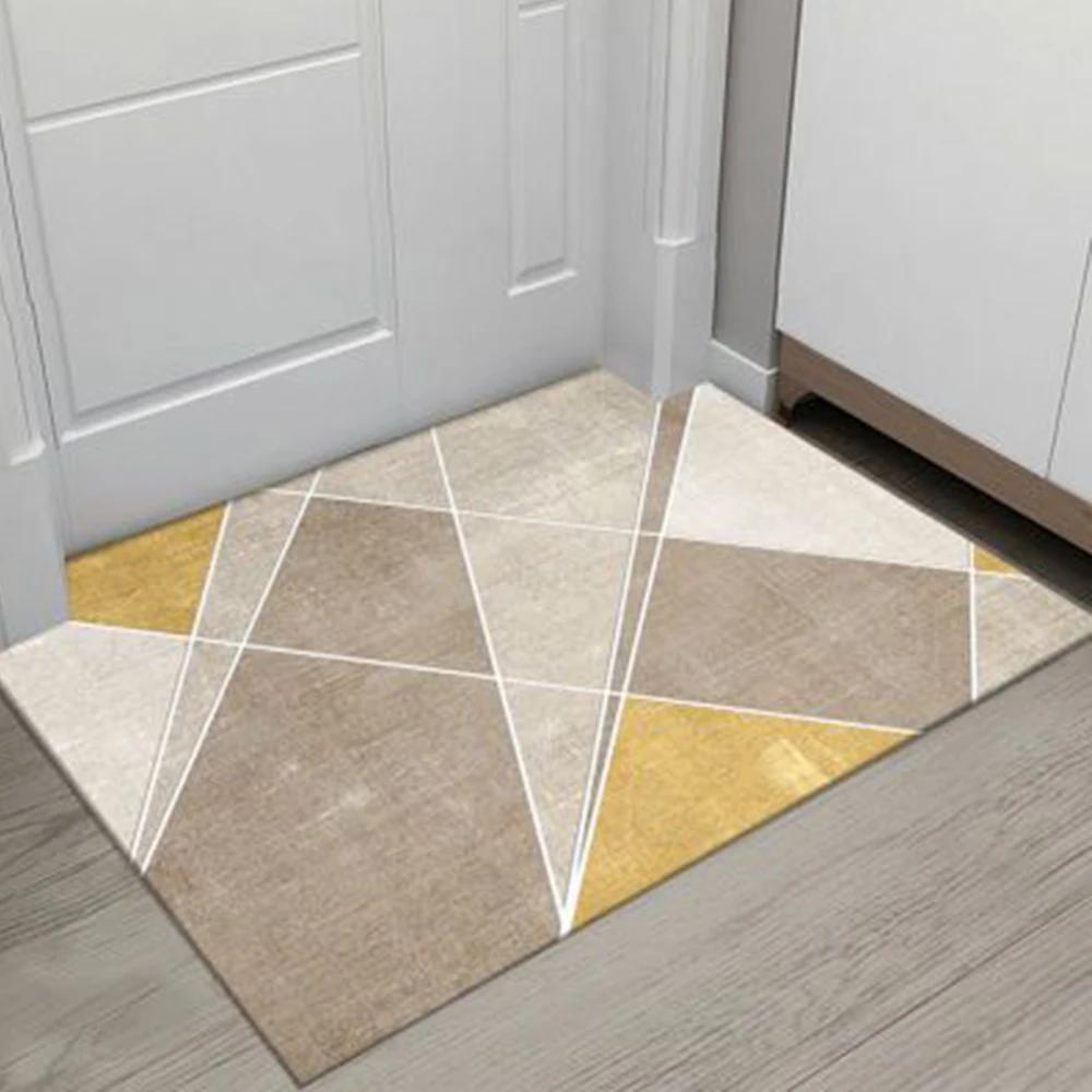 Nordic Absorbent Bathroom Non-slip Foot Mats Outdoor Porch Entrance Door Mat Living Room Carpet Home Rug Bath Mat Flooring Rugs