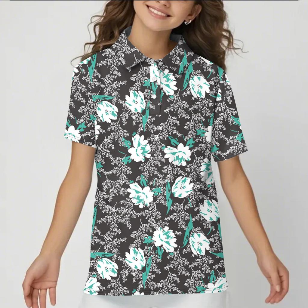 Children's Daily Casual Short-sleeved Print Tops T-shirts  Shirts