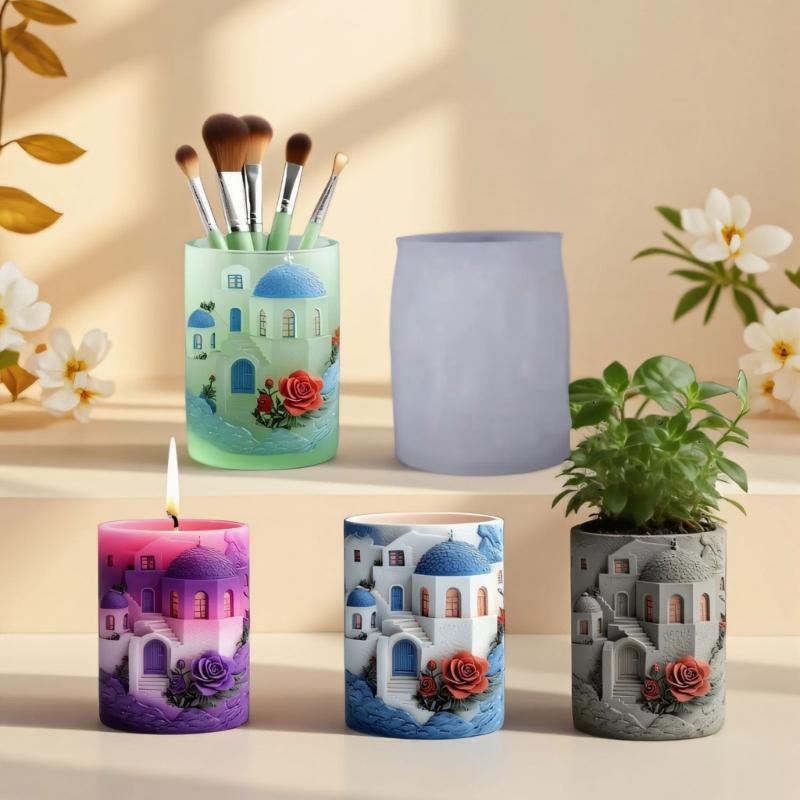 Reusable Silicone Cup Shape Mold For DIY Resin Casting Decorative Planter Candle Holder And Creative Crafts Project