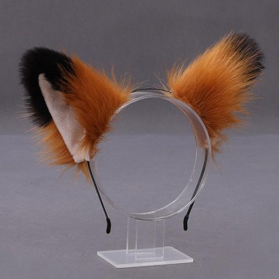Women Hairband Cute Lolita Simulated Anti-slip Hair Accessories Photograph Prop Cosplay Party Plush Fox Cat Ears Hair Hoop Party Supplies