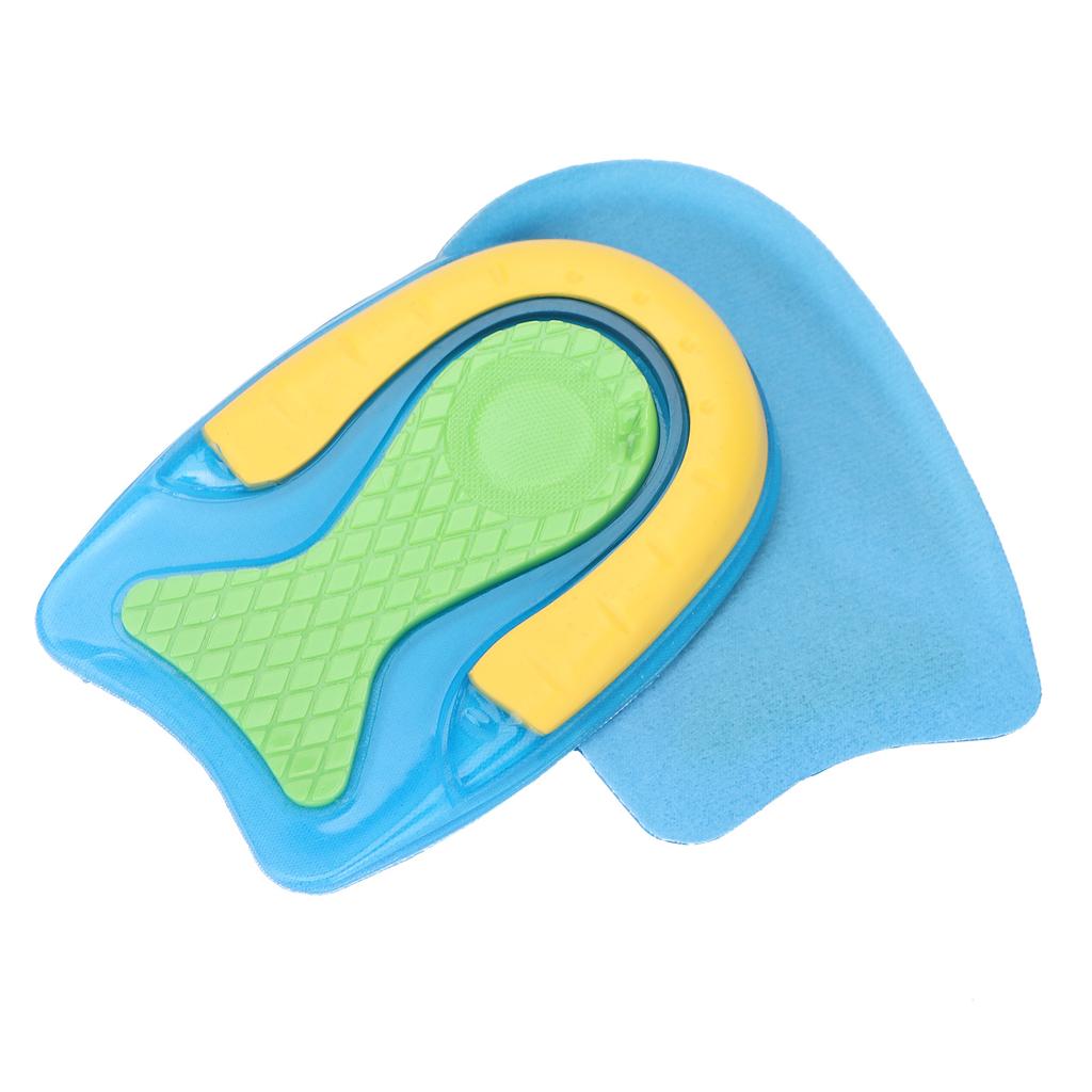 Heel Support Cups Shock Absorption Elastic Heel Pad Breathable Half Heel Insole for Pain Relief
