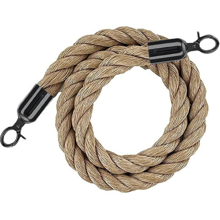 Velvet Stanchion Rope Bulk Crowd Control Barriers Safety Velvet Rope with Polished Gold Hooks for Movie Theaters Openings Hotels, Carpet, Party, Not