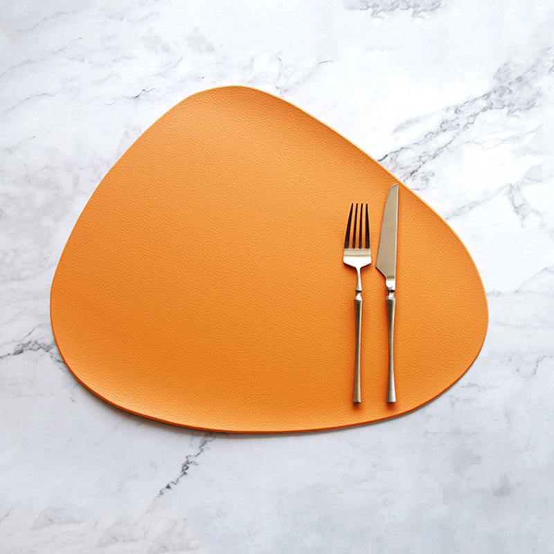 Nordic Faux Leather Waterproof Heat-Resistant Dining Placemat & Coaster Set