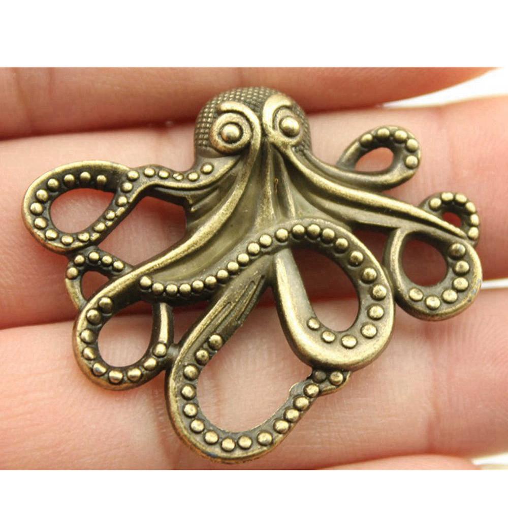 Octopus Seahorse Crab Shrimp Marine Life Charm Antique Bronze Zinc Alloy Jewelry Making Supplies Couple Style