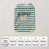 Sommer Gestreiftes Hundeshirt Katze Weste Atmungsaktives Haustier T-Shirt Weiche Welpenkleidung Leichtgewichtig Kleine Mittlere Hunde Katzen Kleidung