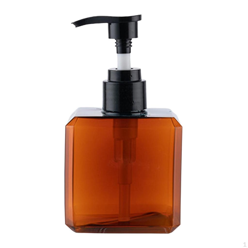 1 Piece Soap Dispenser Bottle Manual Liquid Lotion Reusable Hand Wash Container for Hotel Countertop