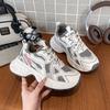 Sports Shoes Women Sneakers  Spring New Style, Thick Sole Height Increasing, Versatile And Walking Shoes Casual Sports Shoes