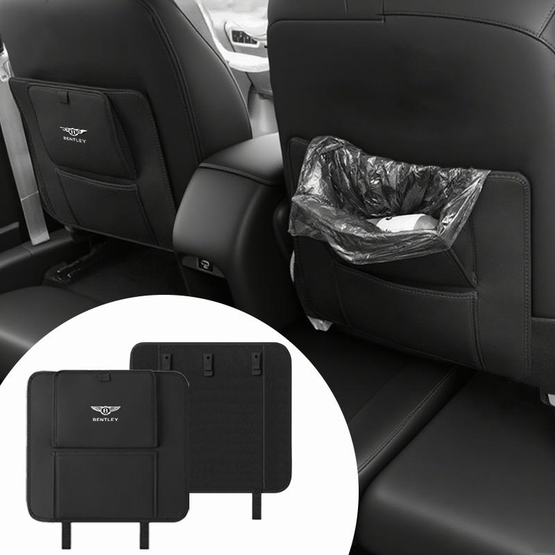 High Quality Leather Car Seat Back Pad Protector Anti Kick Mat For Bentley Continental GT MULLINER Bentayga Flying Hurtling Spur CL8