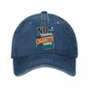 Humorous Anti Cigarette Quote Typogr  New Vintage Washed Cotton Baseball Cap Sun Hats