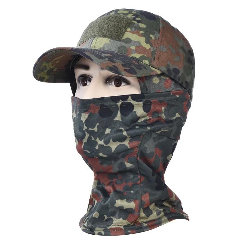 Camo Baseball Caps Sunscreen Breathable Camouflage Balaclava Hat Outdoor Fishing Hiking Hunting Sports Cap Sunscreen Caps