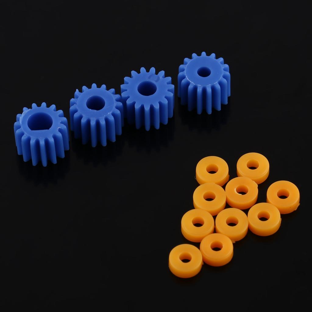 26pcs Plastic Spindle Worm Gear & Sleeve 2MM 2.3MM 3MM 3.17MM 4MM for Aircraft Car Model