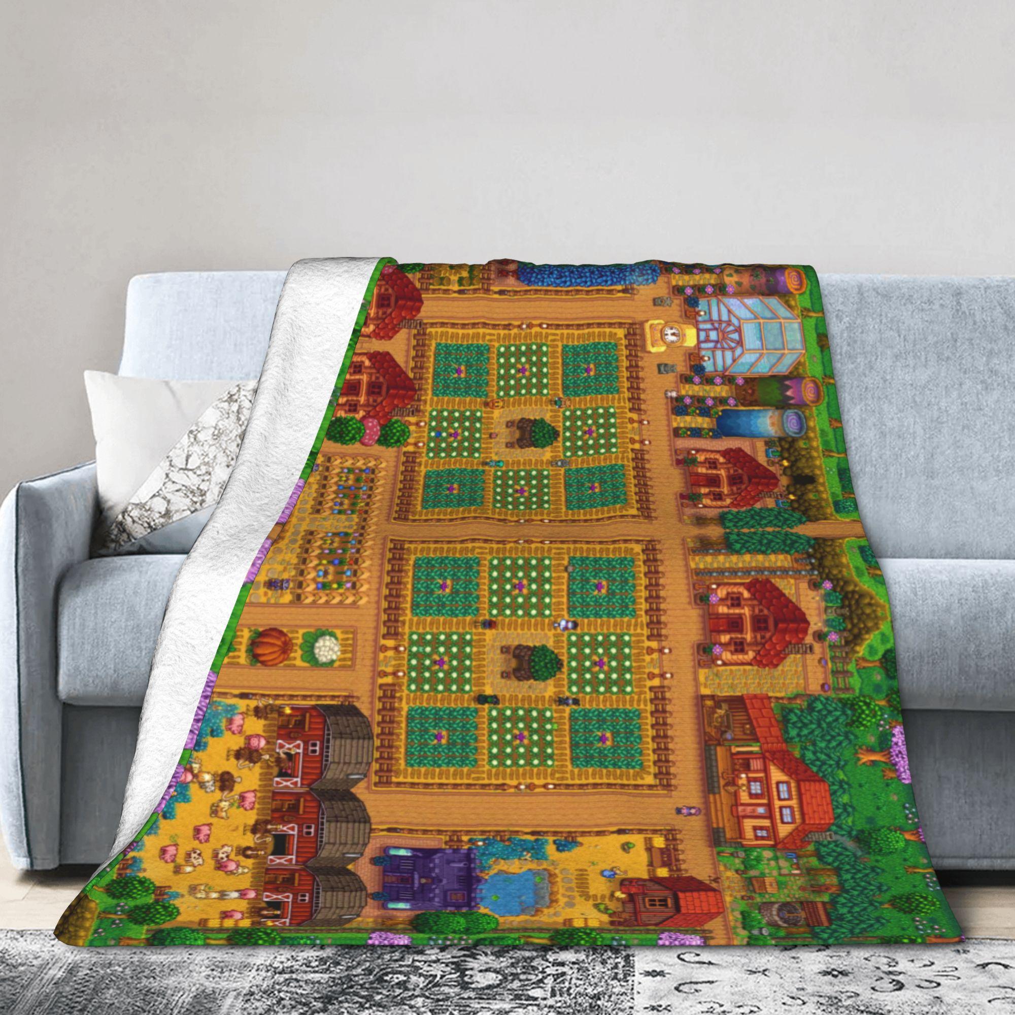 

Stardew Valley Collection Character Blanket Soft Funny Plush Throw Blanket For Children Living Room Flannel Bedspread Bed Cover 30x40in