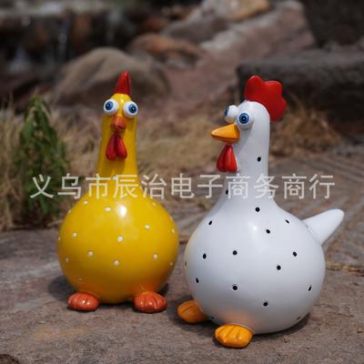 New Funny Garden Chicken Resin Handicraft Ornaments Are Suitable for Garden Decoration and Courtyard Atmosphere Layout