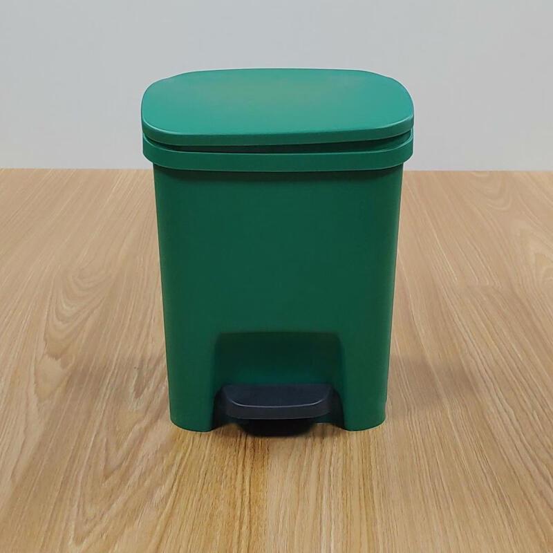 ChuYiQi 10L Foot Pedal Plastic Trash Can (2-Pack)