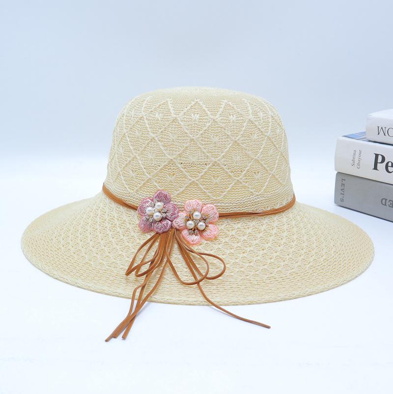 Women's Summer Wide Brim Straw Sun Hat for Beach & Vacation