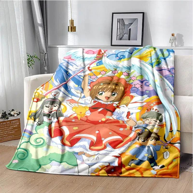 Card Captor Sakura Cartoon Decken Mode Decken Warme Flanell Weiche Bequeme Decke Haus Reise Decke Geburtstagsgeschenk