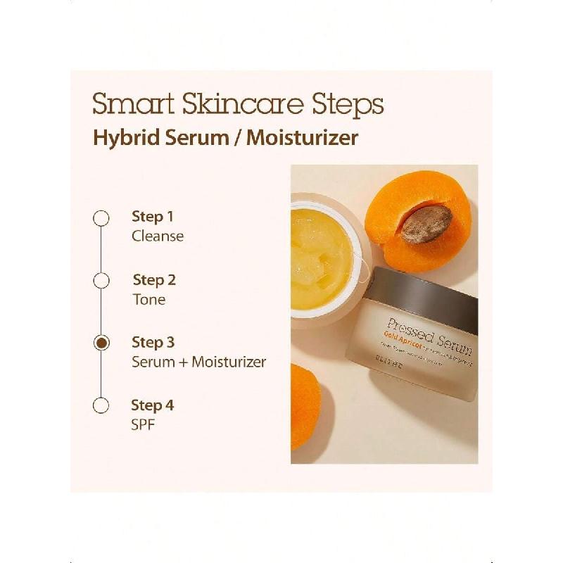 Blithe Pressed Serum Gold Apricot Glass Skin Korean Skincare Moisturizer/Serum 50ml,Niacinamide Serum For Natural Glow & Radiance,Face Serum For