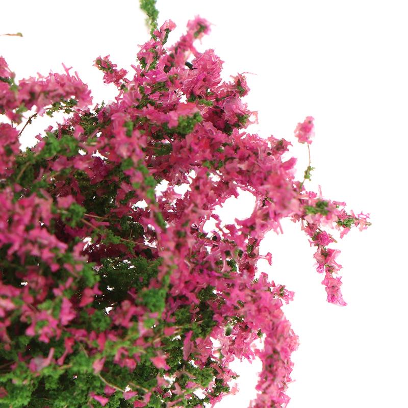 1Stk Puppenhaus DIY Dekoration 1/12 Puppenhaus Miniatur Mehrfarbiger Blumenbusch Grüne Pflanze Blumenmodell Spielzeug