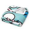 Hangyodons Plush Blanket Boy Girl Cute Green Fish Flannel Throw Blanket For Home Decor Warm Soft Customized Quality Bedspread