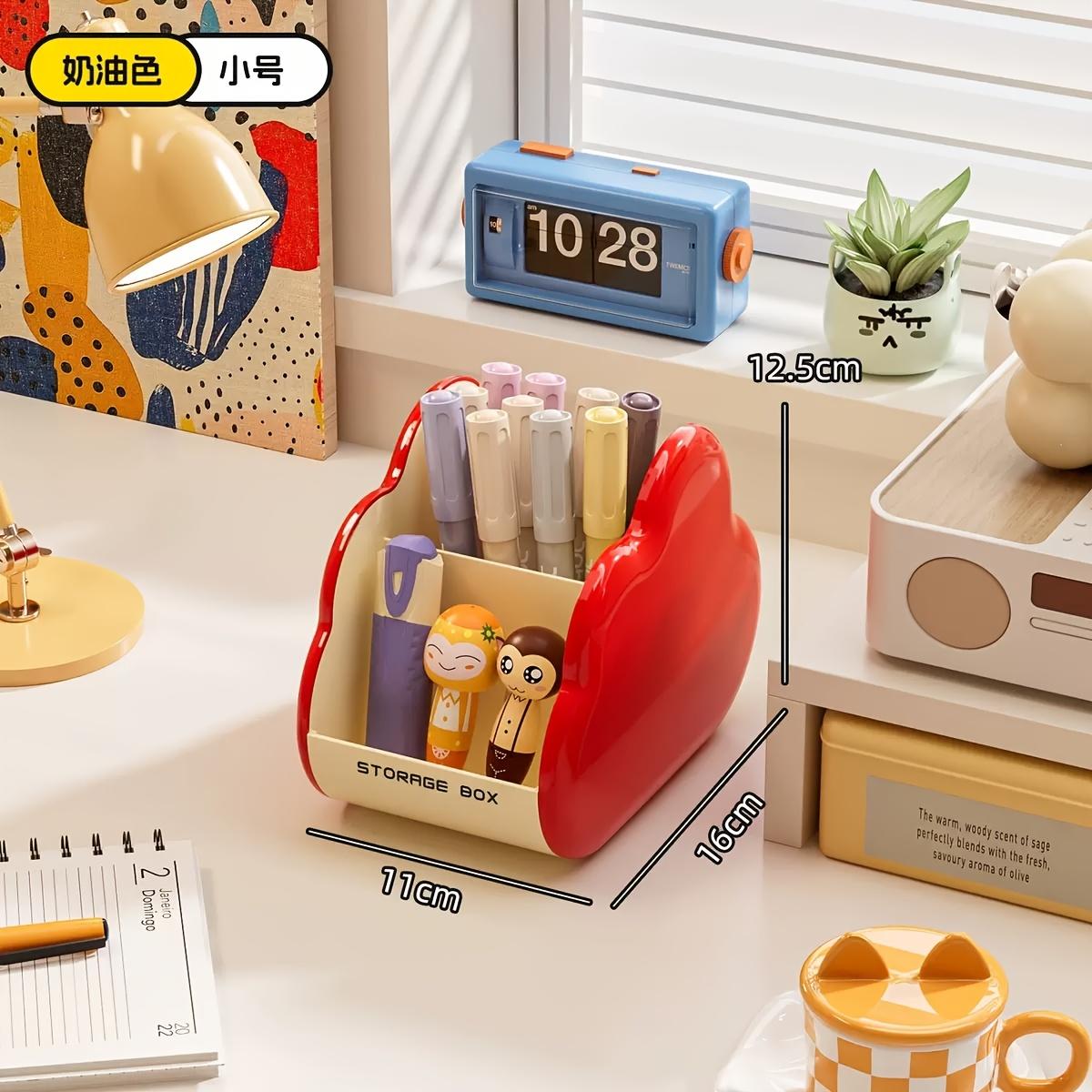 Desk Storage Box Office Desk Sundries Organizer Lipstick And Cosmetics Storage Box Student Stationery Compartment Storage Box S