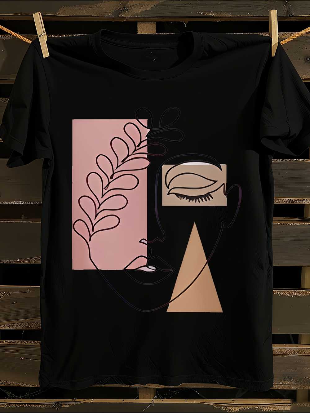 Hirsionsan & Vintage -Inspired Aesthetic Character Print T-Shirt S