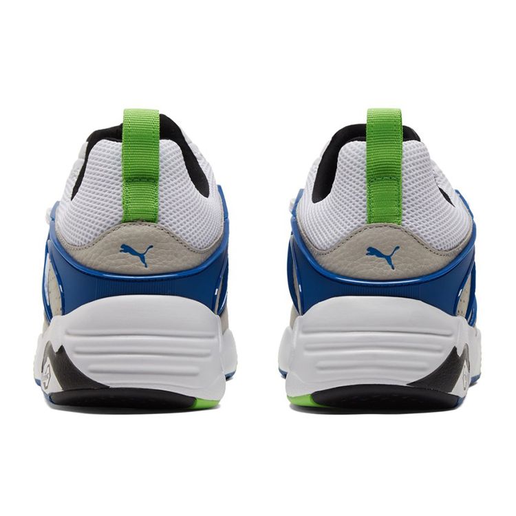 Puma Blaze of Glory Reverse Classics - Bílé unisex tenisky Černá Šnorchlově modrá 383532-02