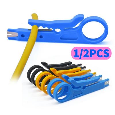 Mini Wire Stripper Crimper Pliers Crimping Tool Cable Stripping Wire Cutter Cable Insulation Stripping Cutter Rotary Punch Down